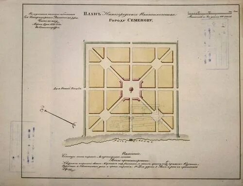 План города Семенов. План города Семенова Нижегородской области. План застройки города Семенова Нижегородской области. Планировка города семёнова.