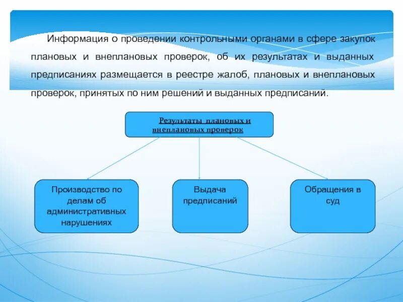 Проведение проверки органами. Контрольный орган в сфере закупок. Основание проведения проверки. Результаты плановой проверки.