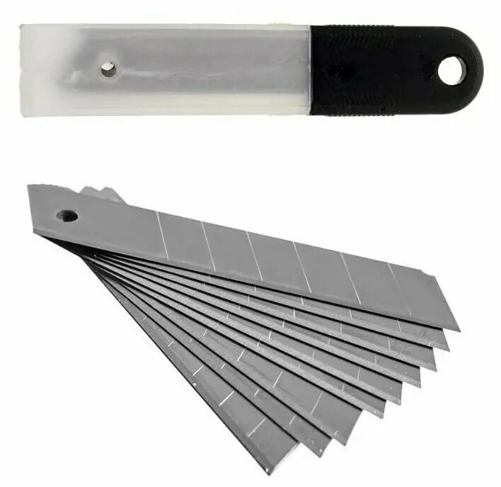 лезвия для канцелярского ножа 18 мм. , 10 шт. лезвия для канцелярского ножа 18 мм. /уп. лезвия для ножа 18мм (10шт) fit, uspex.