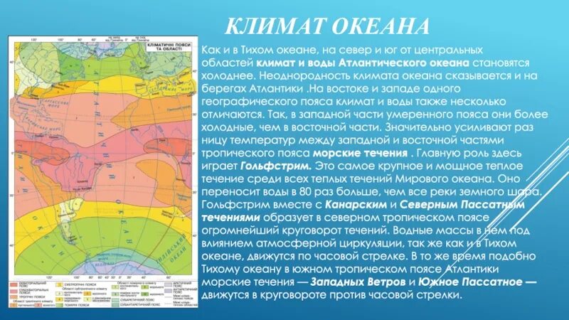 Какой океан не влияет на климат. Климатические пояса Тихого океана на карте. Климат Атлантического океана карта. Климатическая карта Атлантического океана. Климатические пояса атл.