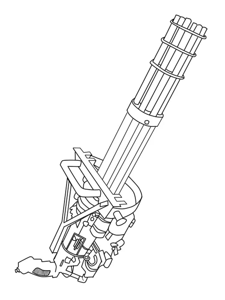 M134 minigun чертеж. пистолет-пулемёт шпагина раскраска. пулемет рисунок. пулемет м60 раскраска. автомат для раскрашивания.