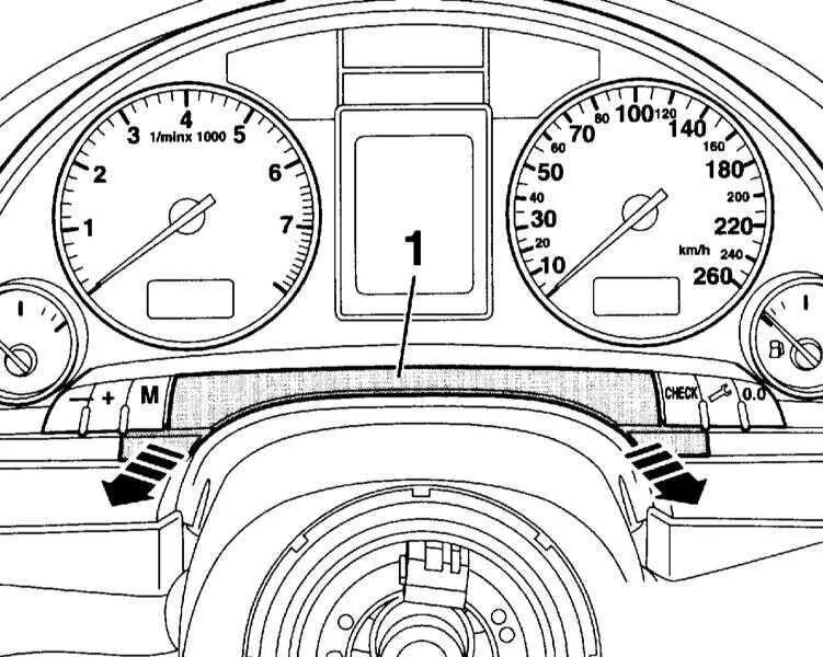 Ауди а4 как снять приборную панель Dashboard (Audi A6 C4, 1994-1997 / Body / Interior (internal elements)) AudiManu