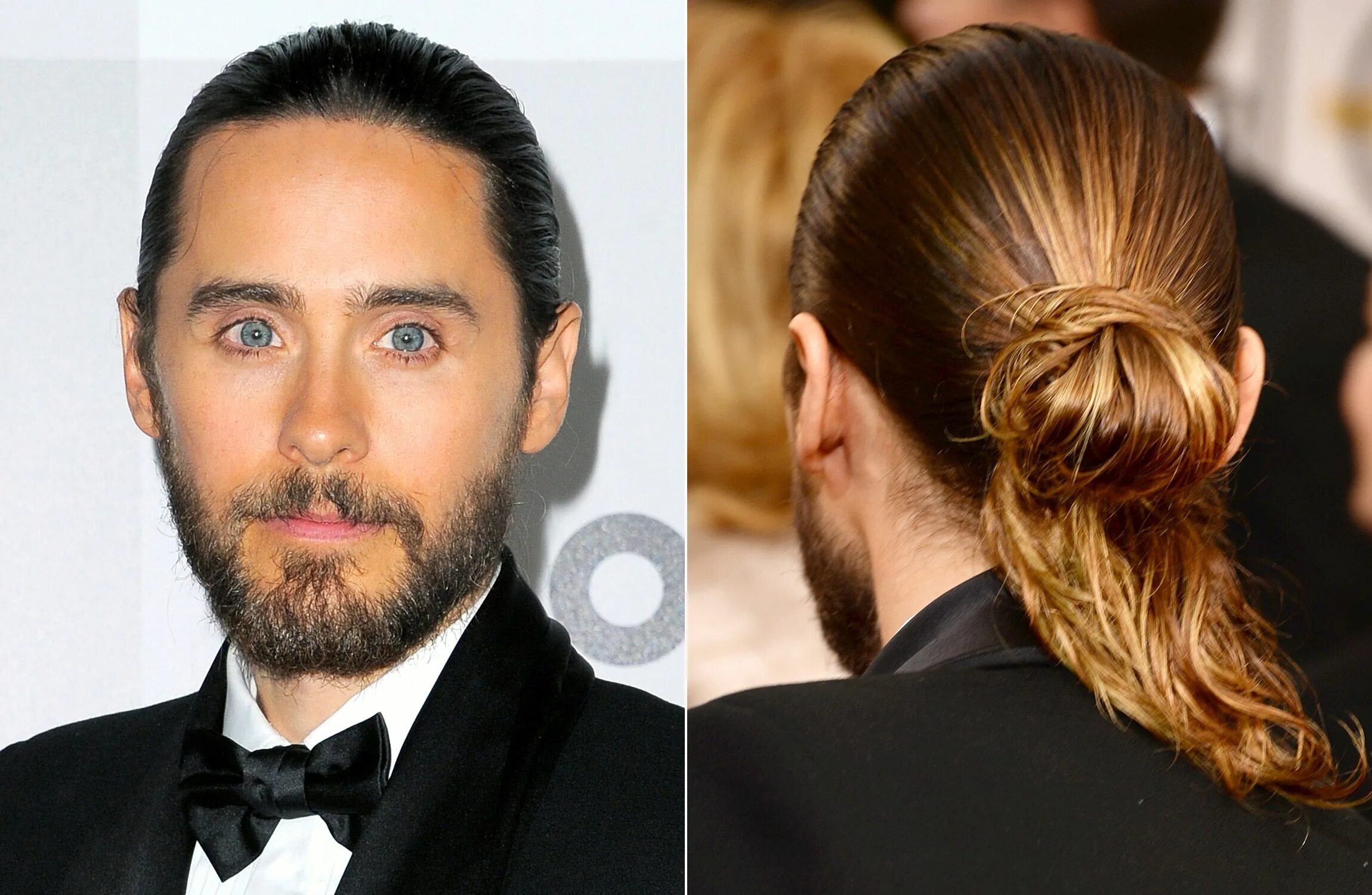 Зачем мужчинам длинный. Джаред лето man bun. Джаред лето с хвостом. Пучок мужской Джаред лето. Джаред лето с пучком.