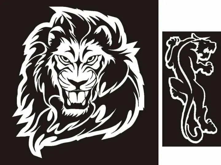 Простые тату животных. Наклейка на боковое стекло автомобиля. Наклейки на боковые стекла автомобиля. Тигр для плоттерной резки. Файлы для плоттерной резки.