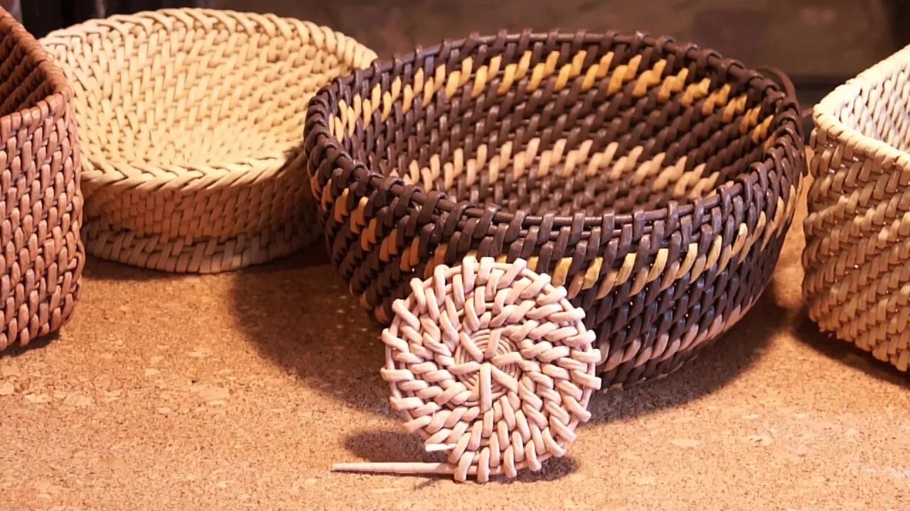 Плетение из 3 трубочек