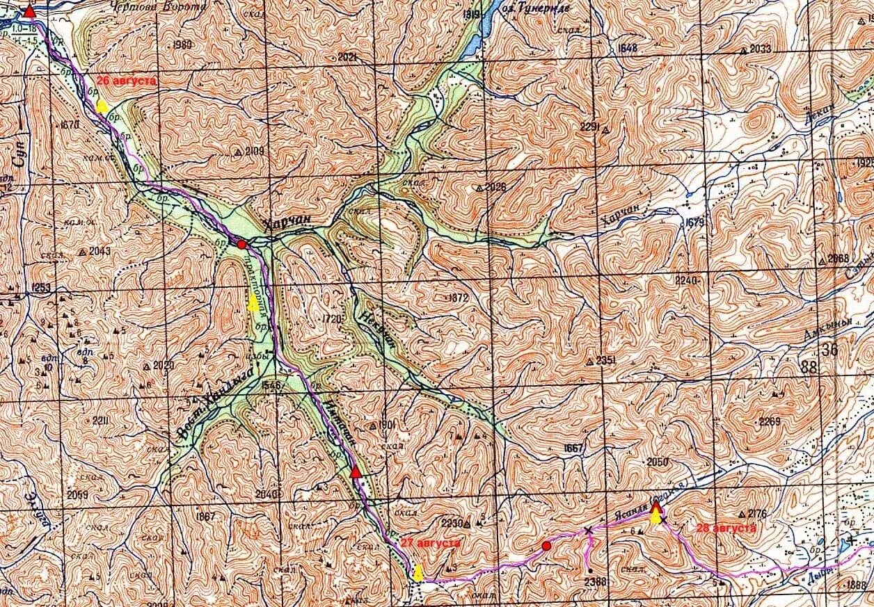 Сунтар хаята на карте. Сунтар хаята на карте