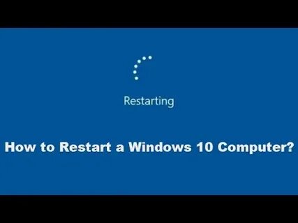 Reboot pc