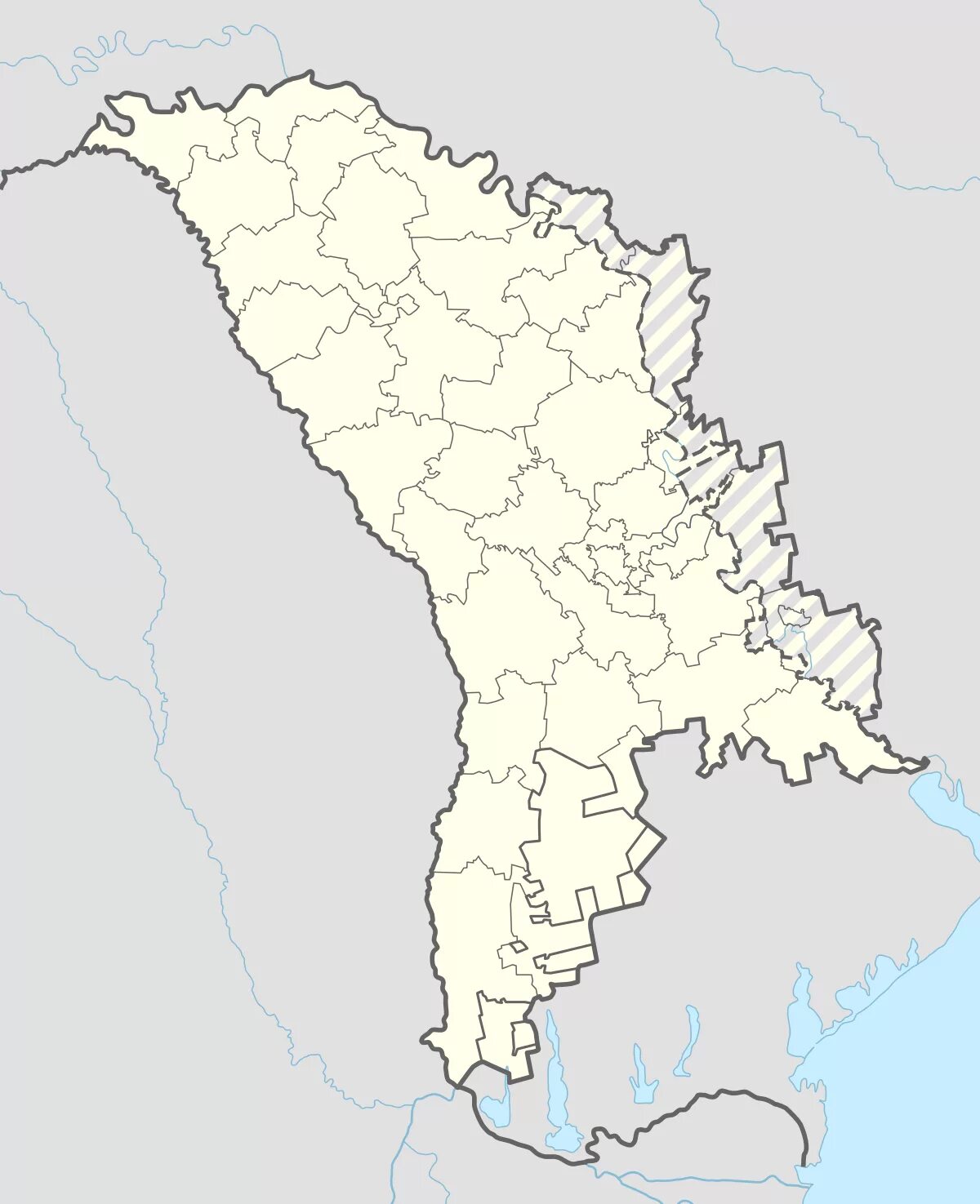 Гагаузия и Приднестровье на карте Молдавии. Гагаузия на карте Молдавии. Молдавия Бричаны. Территория Гагаузии в Молдавии.