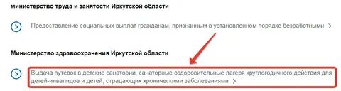 Заявление на путевку в детский лагерь госуслуги