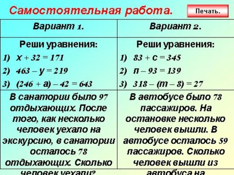 Решение уравнений 5 класс презентация. Решение уравнений 5 класс презентация