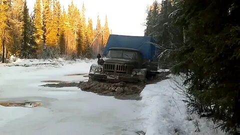 Зимник бездорожье видео севера