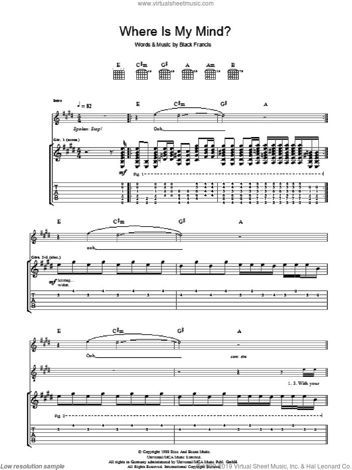 Where is my Mind табы на гитару. Pixies where is my Mind Ноты для гитары. Pixies where is my Mind на гитаре табы. ВЭР из май майнд табы. Where is my mind ноты фортепиано