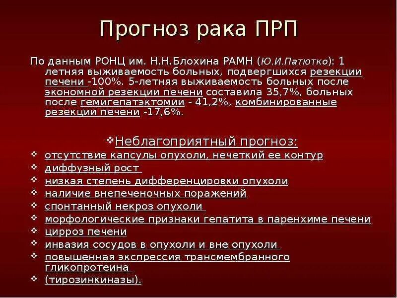 Рак печени 4 степени прогноз