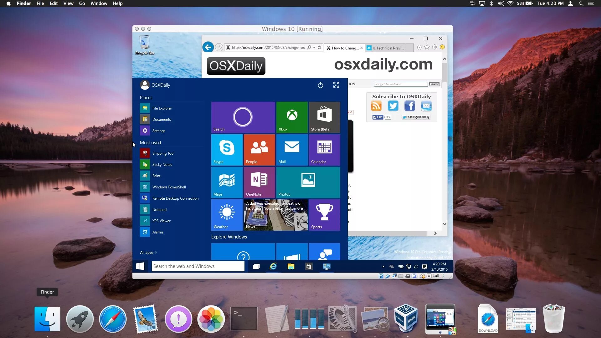Windows 10 emulator. Виндовс и мак ос. mac os windows 10. windows на mac. mac os винда.