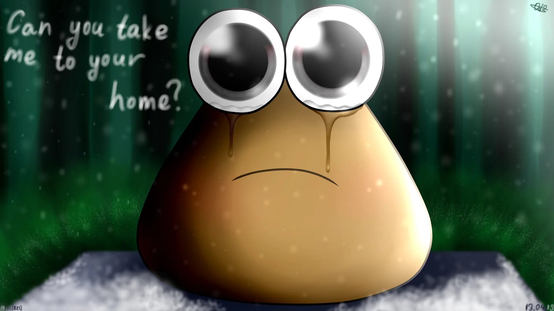 Pou игра. Какашка Поу. Игра с какашкой. Грустный pou.