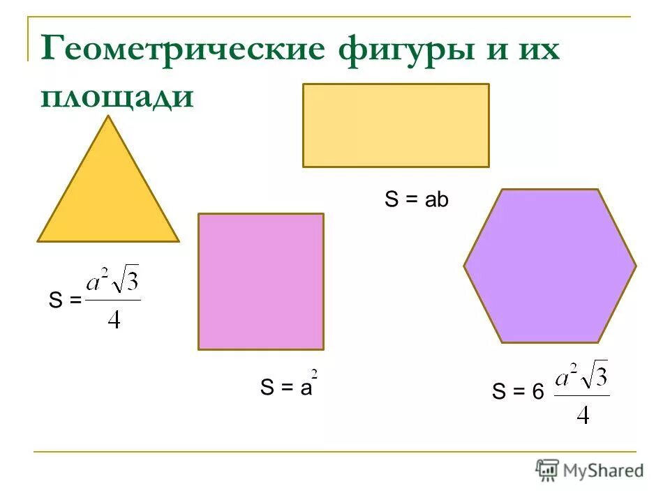 Площадь s фигуры. Геометрические фигуры и их площади. Площадь геометрические фигуры и их площади. Геометрические фигуры 2 и их площади. Площадь геометрических фигур 5кл.