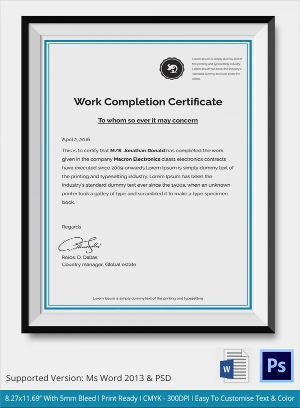 Work Certificate. Work completion Certificate. Certificate from the place of work. Certificate of workers Comp.