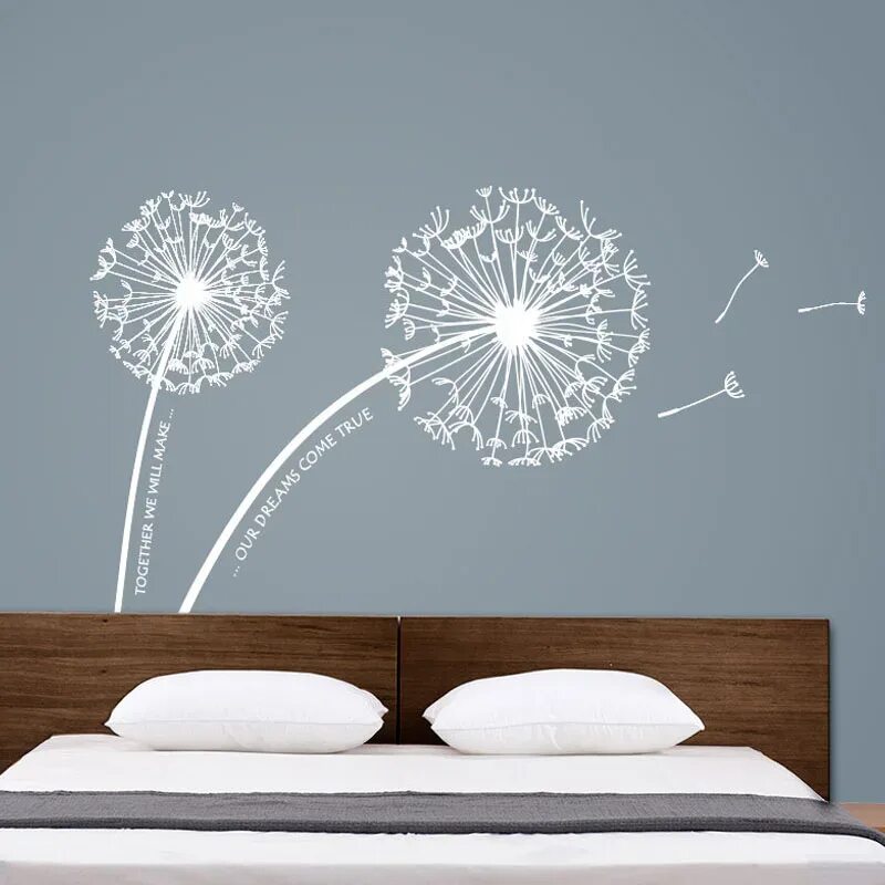 hot sell Removable Art Vinyl DIY Dandelion Wall Sticker Decal Mural Home Room De