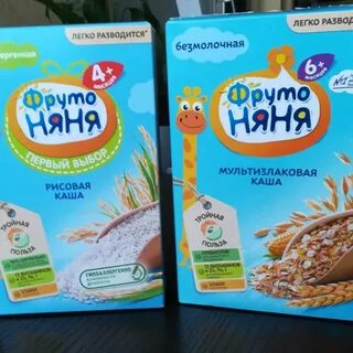 Безмолочная каша фрутоняня