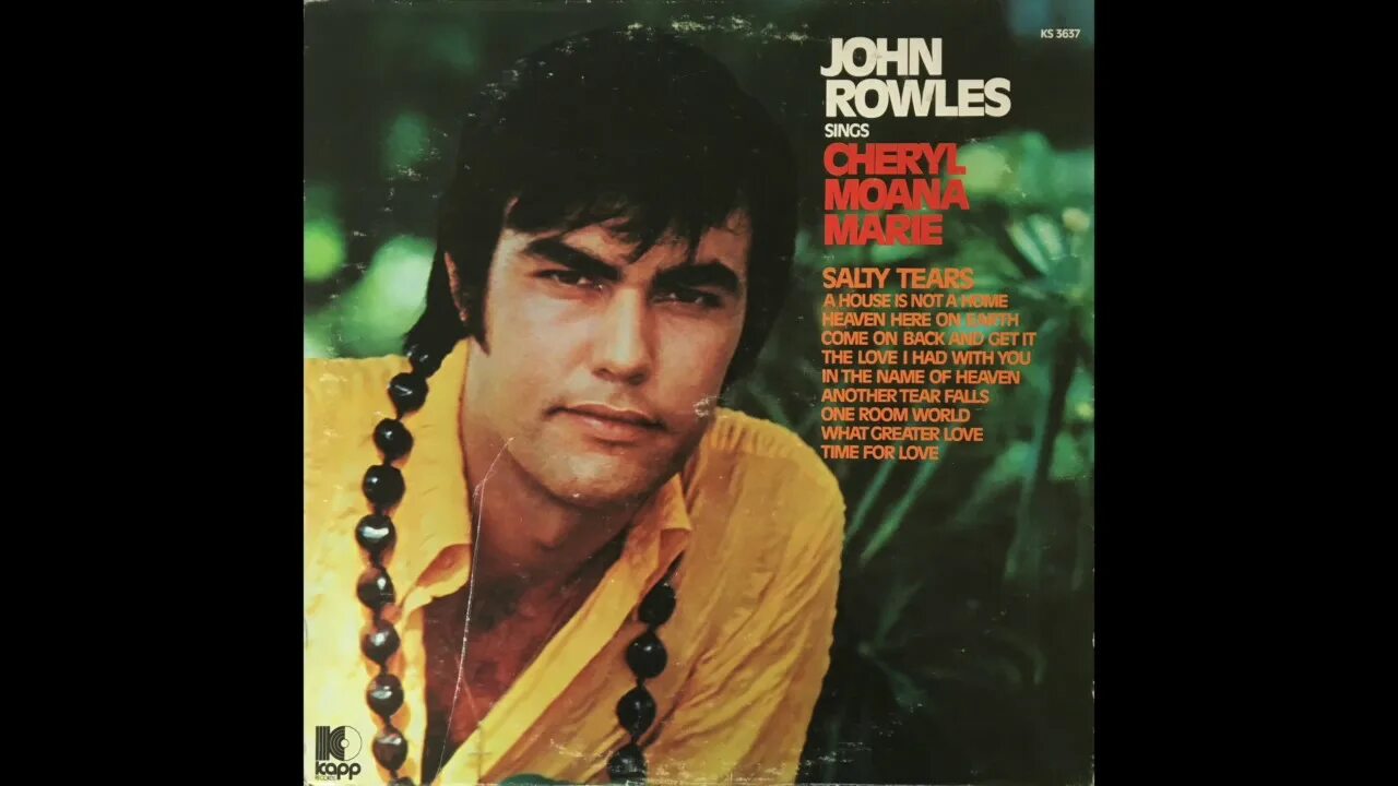 John Rowles CD. John sings