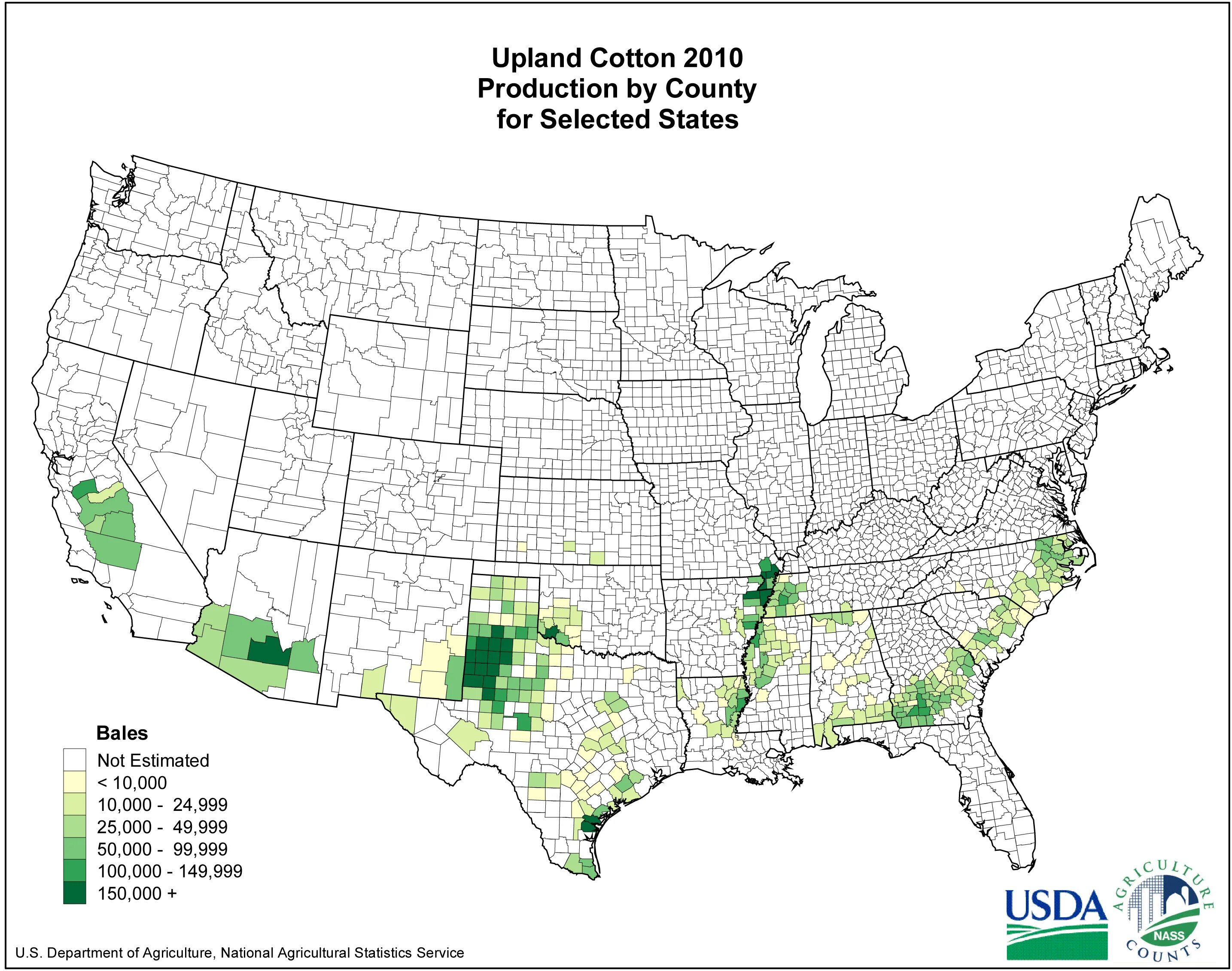 Упланд. Upland California. Growing Cotton in the USA. Select States. Select state