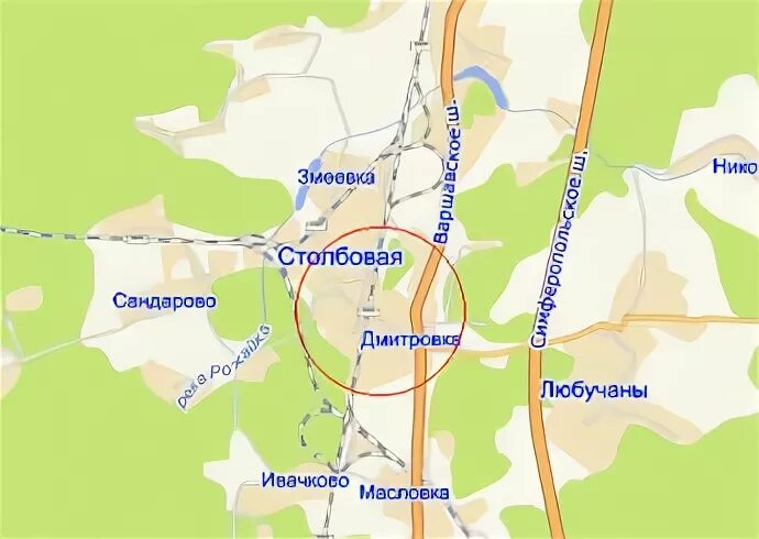 Столбовая московская область