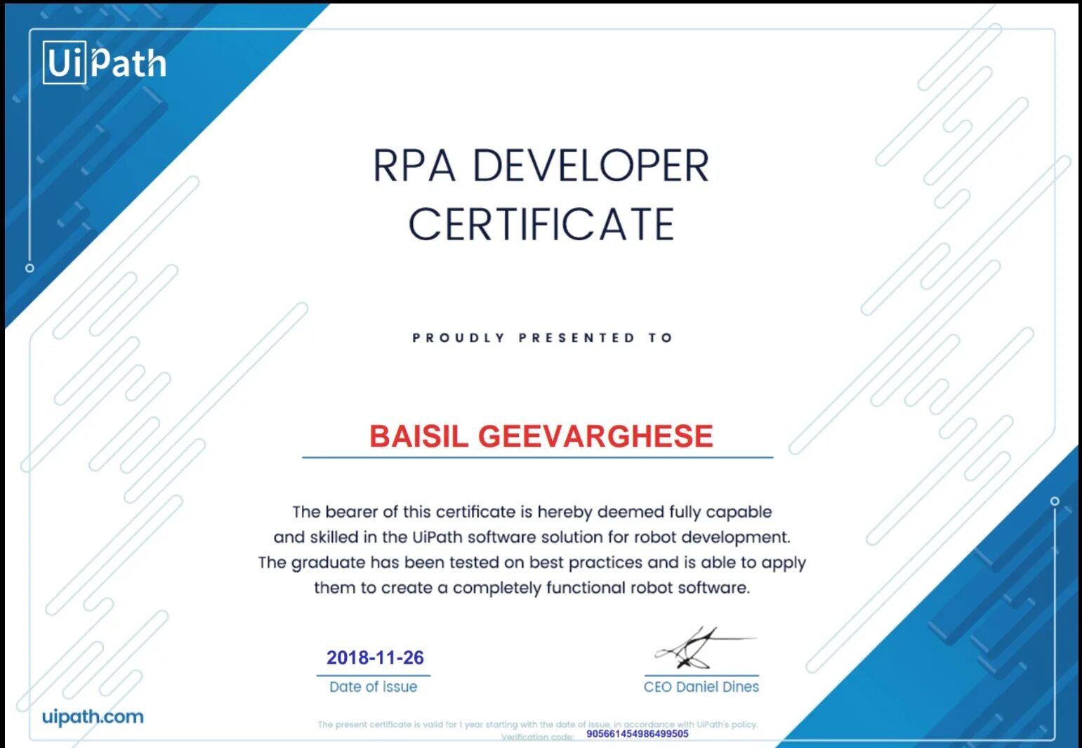 Dev certificate. Разработчик rpa. developer certificate. сертификат sales uipath. senior js developer сертификат.