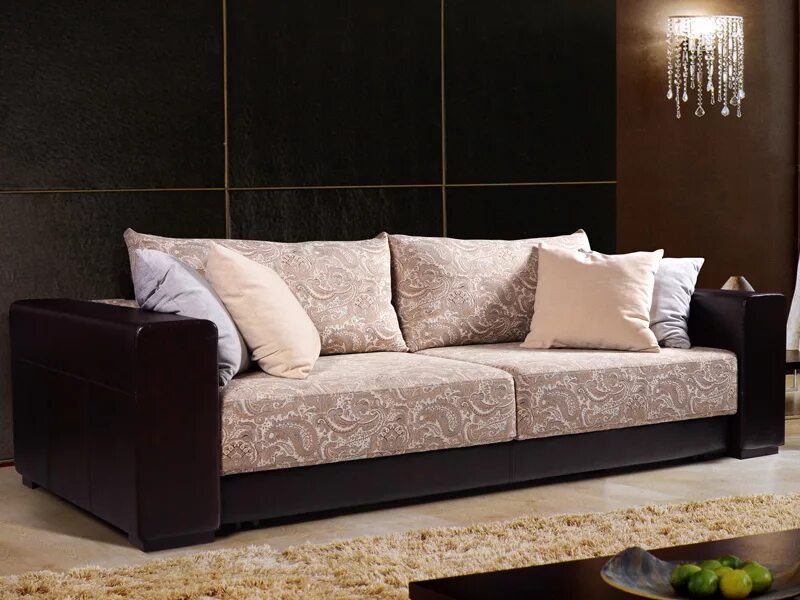 диван с кожаными подлокотниками. диван с кожаными подлокотниками. коричневый диван. диван прямой амстердам классик еврокнижка. диван с кожаными подлокотниками.