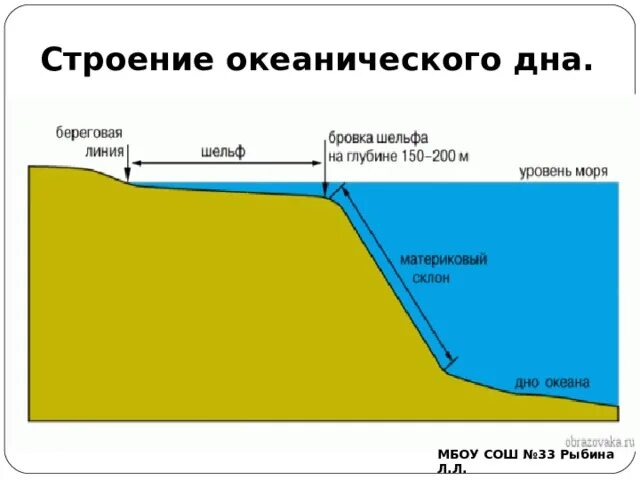 Дно мирового океана 5 класс география. Строение морского дна. Структура океанического дна. Строение дна океана. Схема строения дна океана.