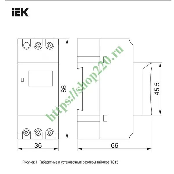 Таймер тэ15 цифровой 16а