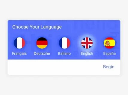 Language selection