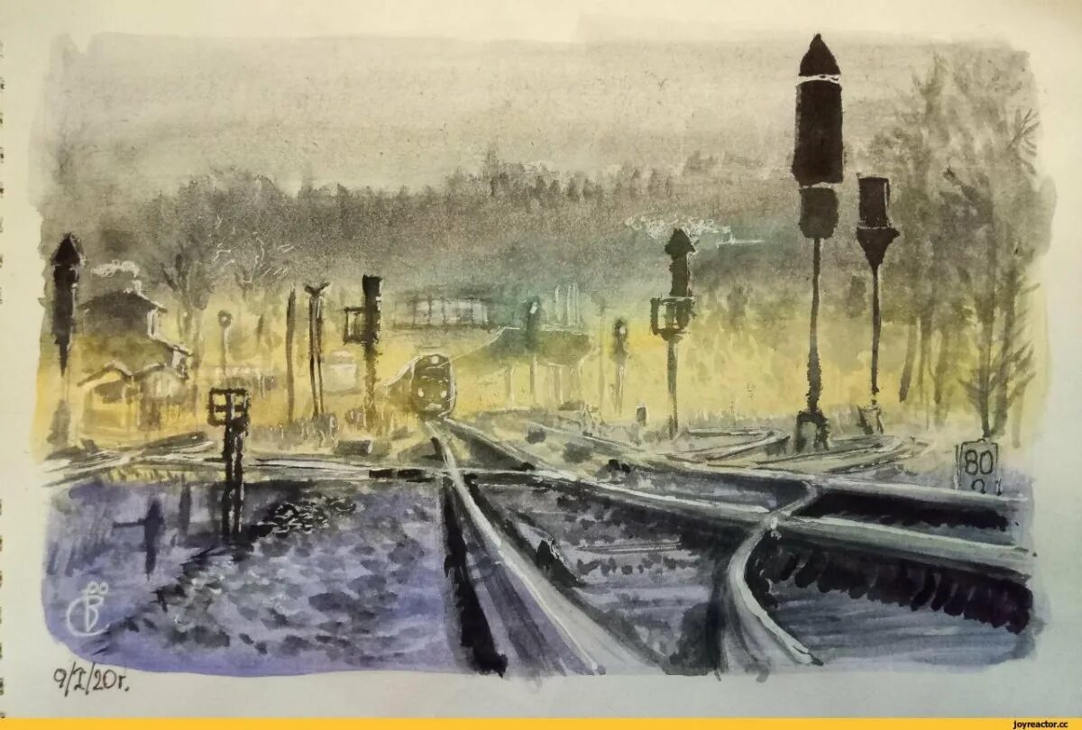 Блок на дороге. Железная дорога акварель. Иллюстрации к стихотворению блока на железной дороге. Акварельные работы поезд. Глазунов железная дорога иллюстрация.