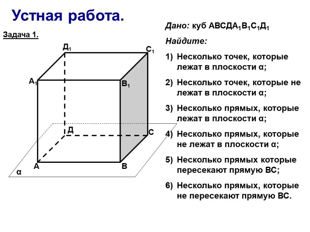 Самостоятельная работа по теме куб. Куб на плоскости стереометрия. Решение задач на Аксиомы стереометрии и следствия из них. Задания по стереометрии с кубом. Геометрические задачи 10 класс.