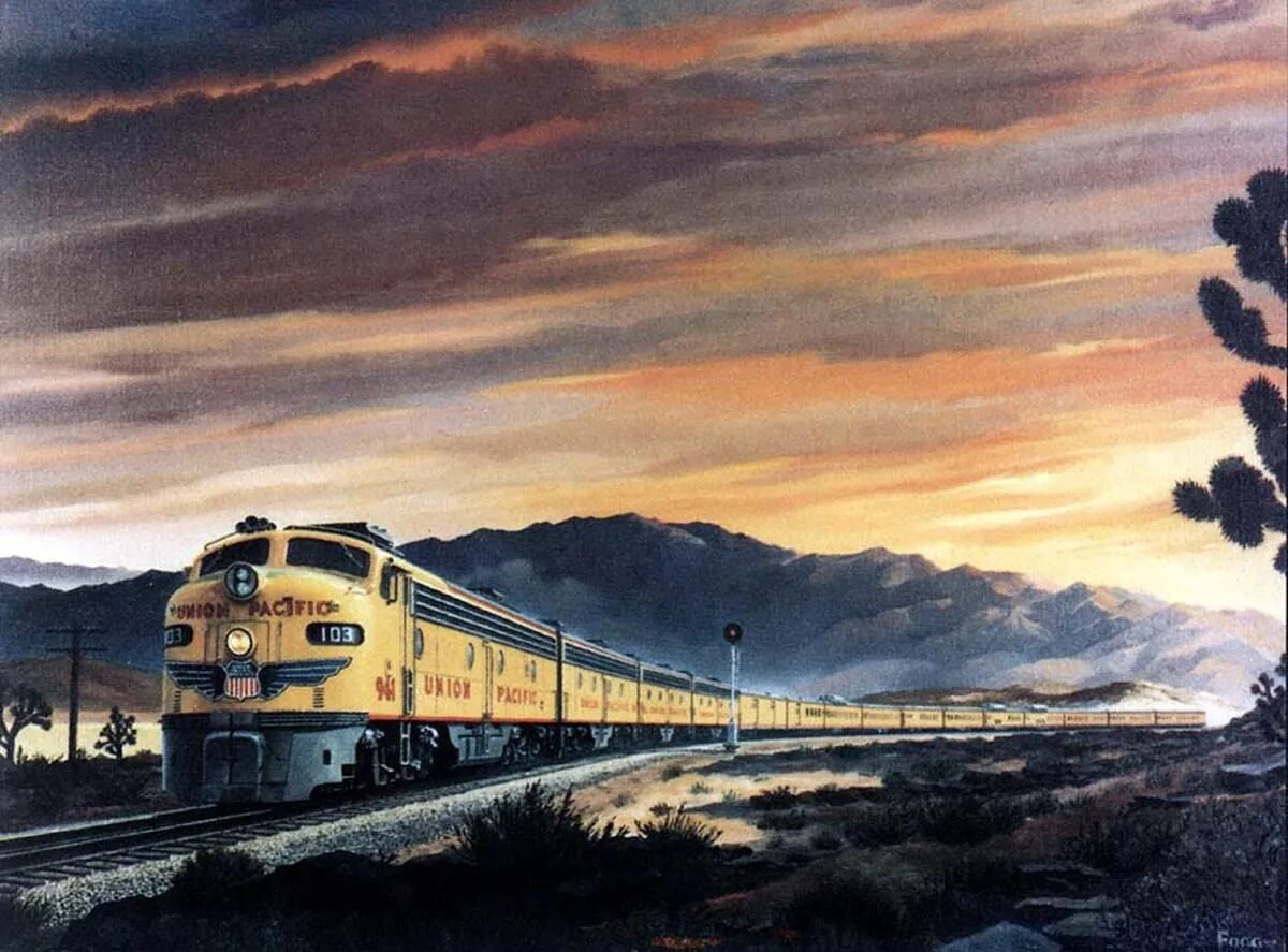 Железная дорога писатель. Говард Фогг картины. Говард Фогг железная дорога. Пейзаж с поездом. Пейзаж с железной дорогой.
