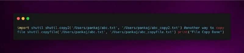 Shutil copy