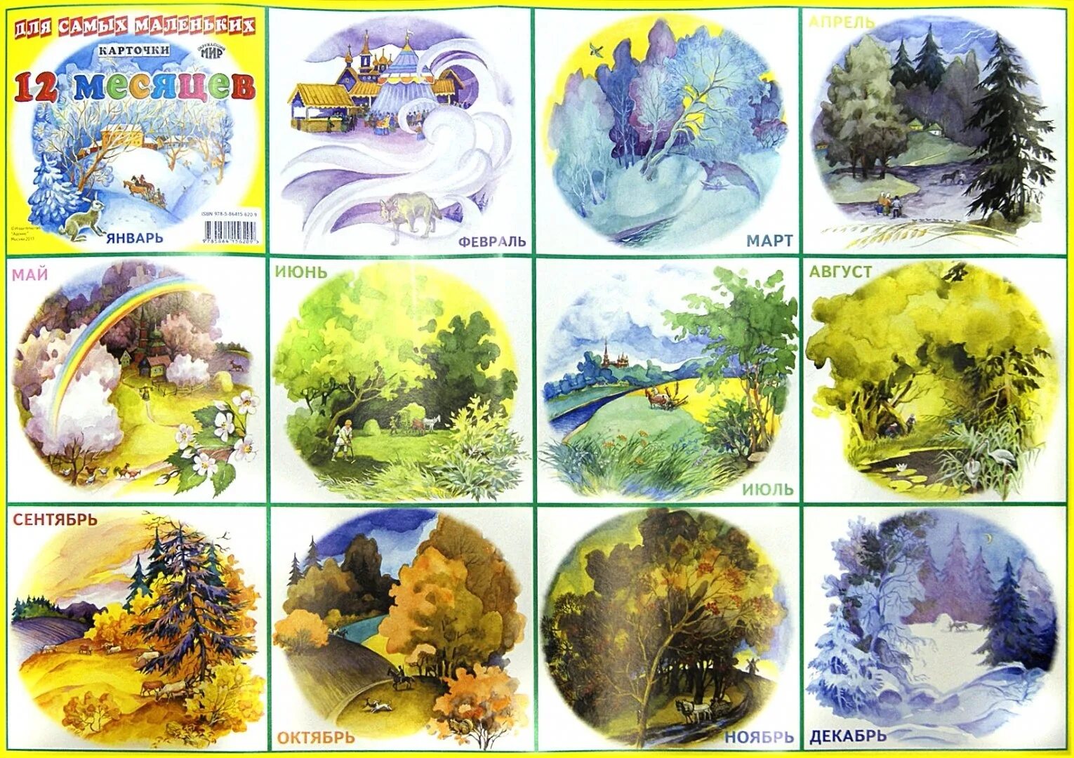 Названия времен года. Изображения времен года для детей. Карточки с изображением времени года. Название месяцев. Иллюстрации по месяцам года для детей.