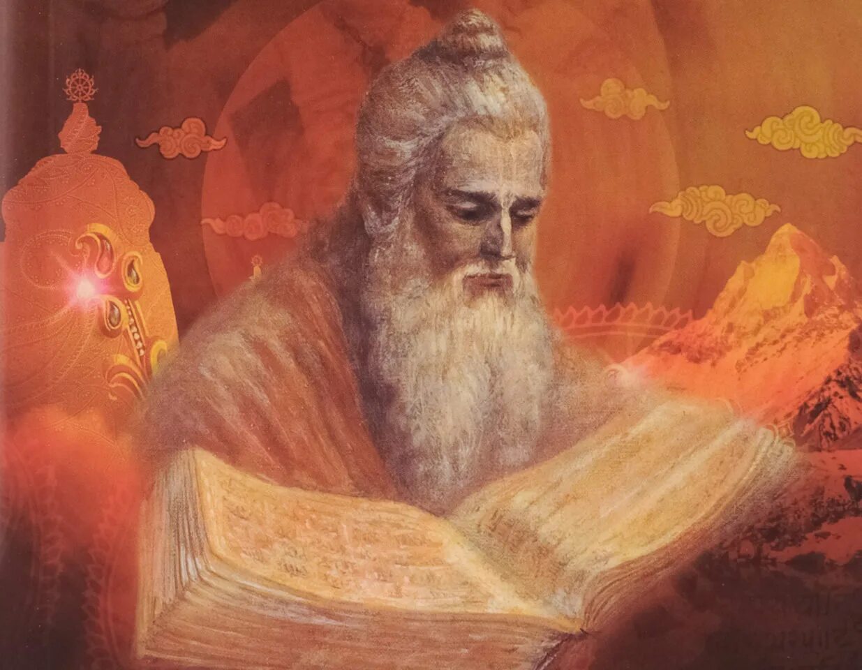 мудрец фэнтези. древний китай конфуций с учениками. монах дзиэн. мудрый старец. будда шакьямуни с учениками.