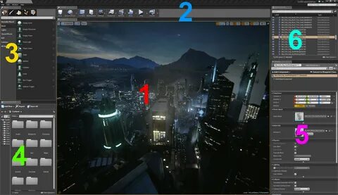 Unreal Engine 4 - Aperçu de l'interface
