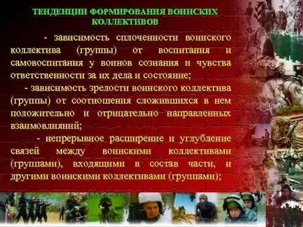 Понятие воинский коллектив