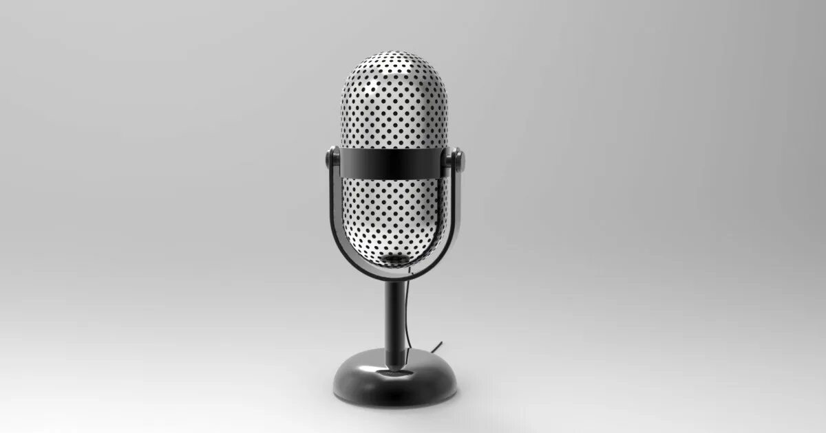 Микрофон 3. Винтажный микрофон в блендер. микрофон стильный для блогеров.