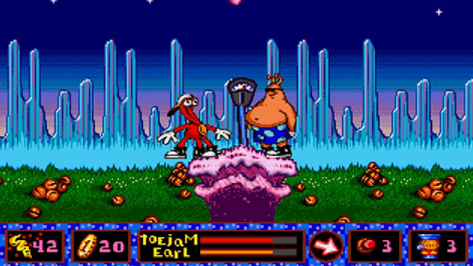 TOEJAM Earl in Panic on Funkotron Sega. Игра для сеги TOEJAM & Earl. Sega Mega Drive TOEJAM & Earl in Panic on Funkotron. TOEJAM and Earl in Panic on Funkotron сега игра. Сега на двоих список