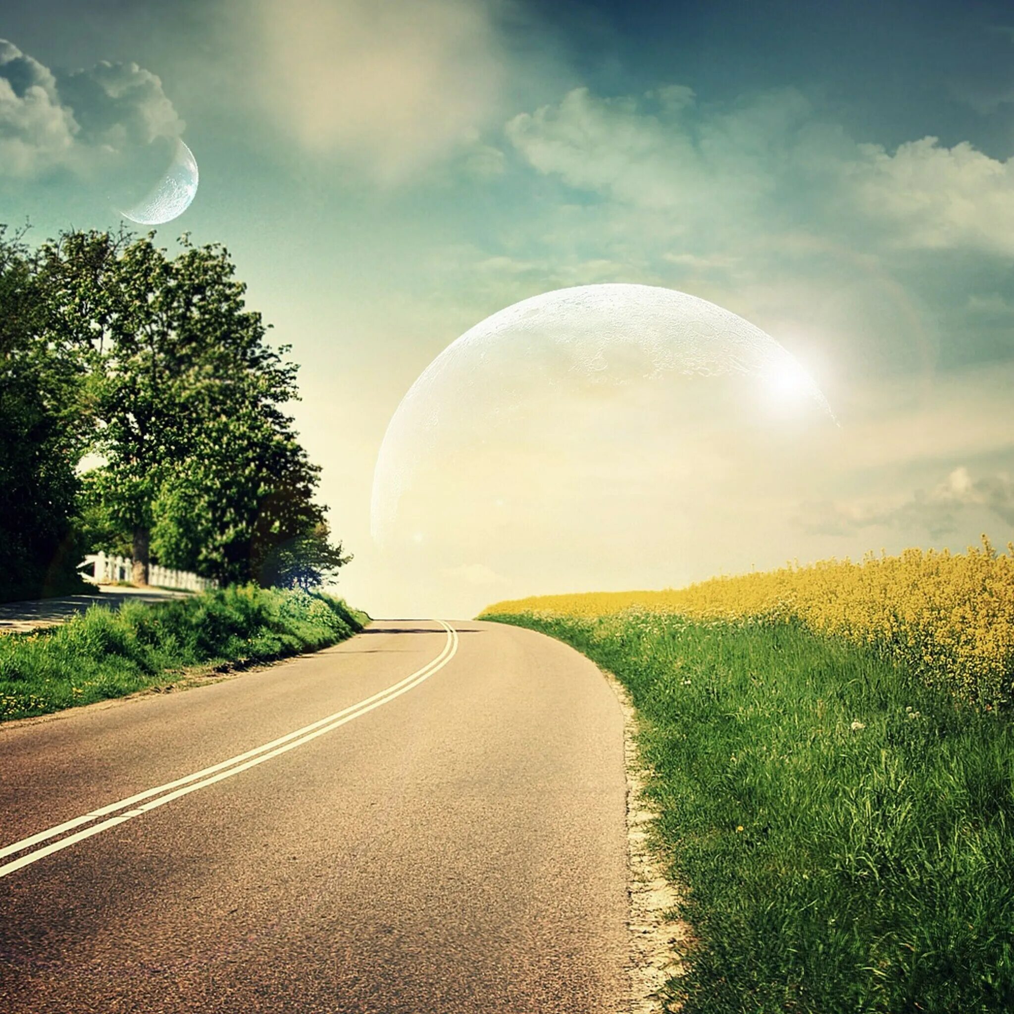 Мир мечты. My dream world. Фон небо и земля. Мечтательные обои. My dream world.