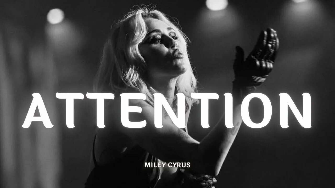 Attention live. Майли Сайрус attention. Attention Miley Live. Miley Cyrus attention Live. Miley Live Cover.