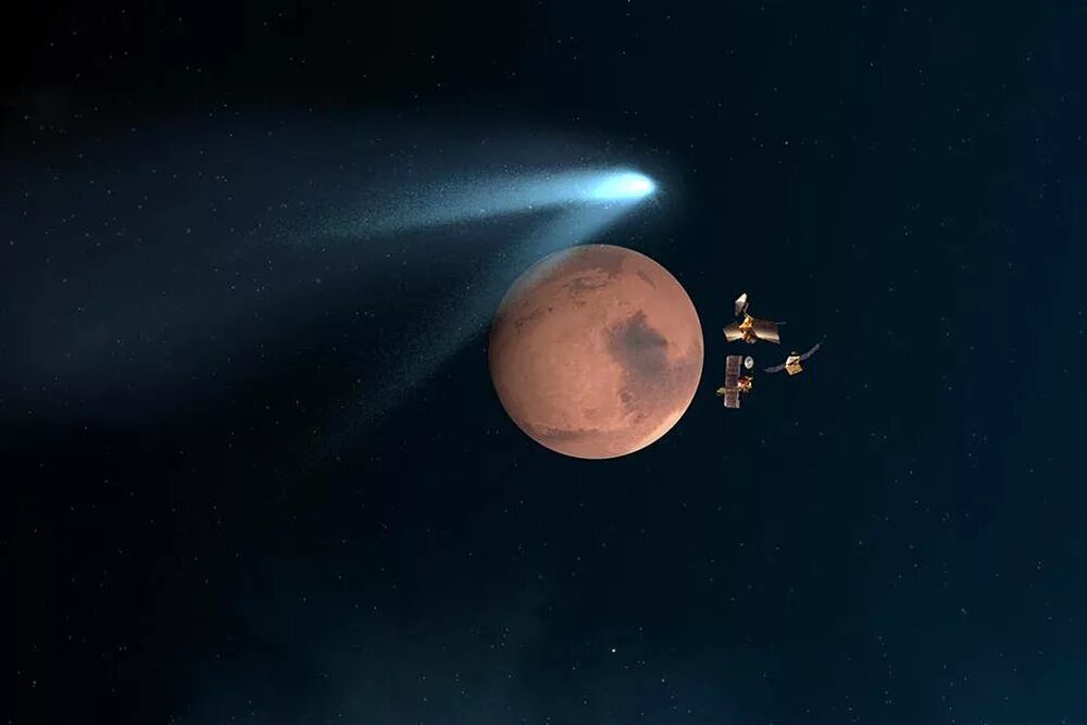 комета рядом с солнцем. комета марса. марс ц 180. столкновение солнца с кометой. марс часто кометы.