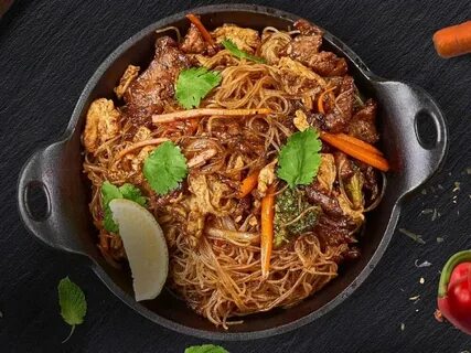 Лапша с мясом по китайски
