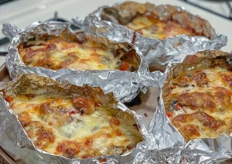 Лодочки в фольге в духовке