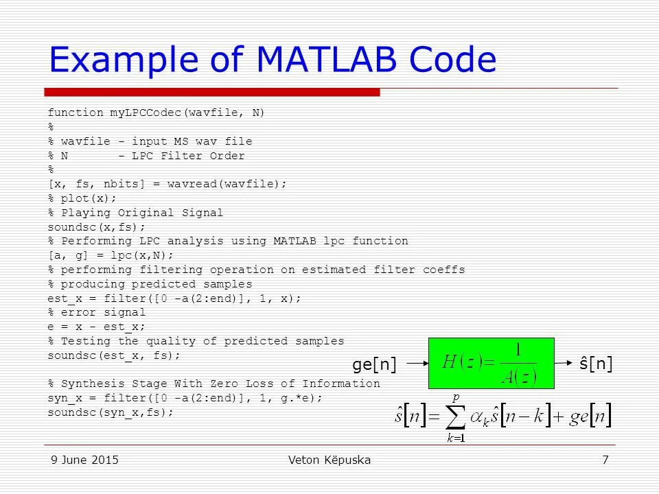 Function example