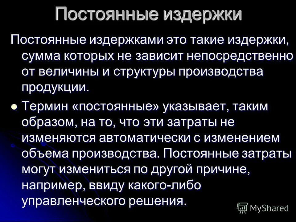 Тест по теме издержки