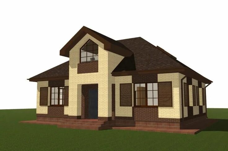 The project of a brick house 10x12. 2021 Стройка Стройматериалы Ремонт VK
