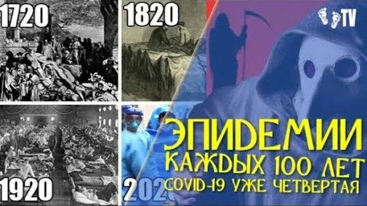 Эпидемия каждые СТО лет. Каждые 100 лет происходит эпидемия. Каждые 100 лет.